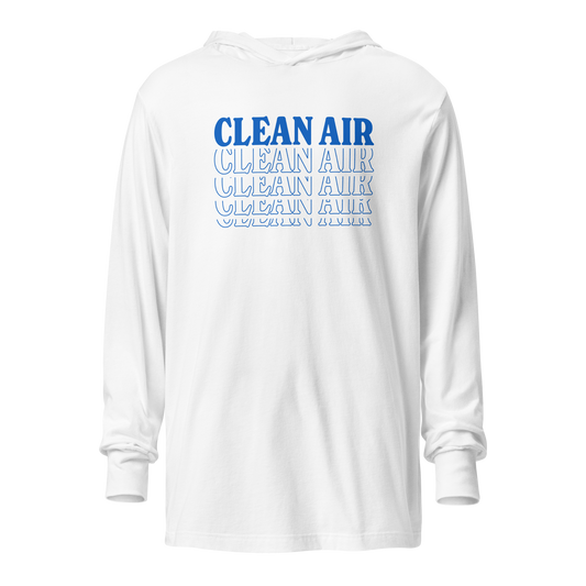 Clean Air Hooded Long-Sleeve Tee